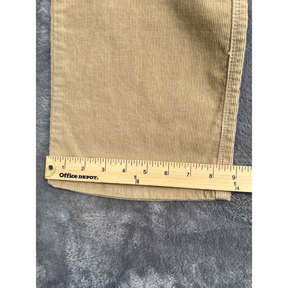 Polo Jeans Co Ralph Lauren Corduroy Pants Womens 8 Tan Bootcut Stretch Zip Y2K - Picture 4 of 10